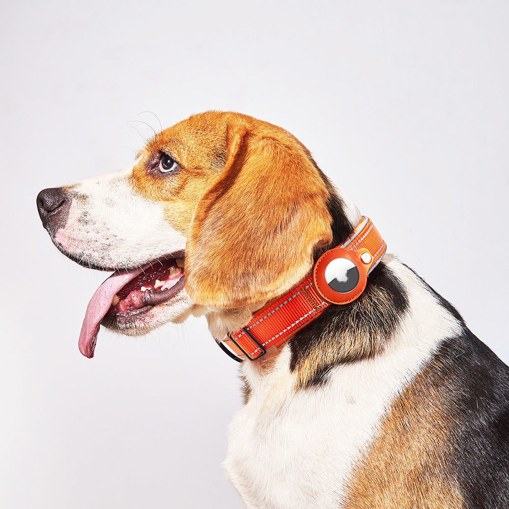 Pet positioning collar, compatible with airTag, anti loss, dog leash
