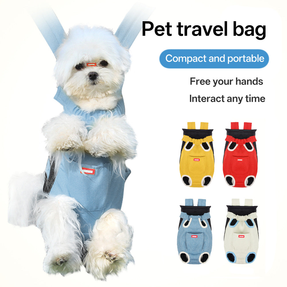 Portable pet outdoor bag, breathable cat bag with exposed pet backpack, comfortable dog backpack for outdoor activities, pet bag