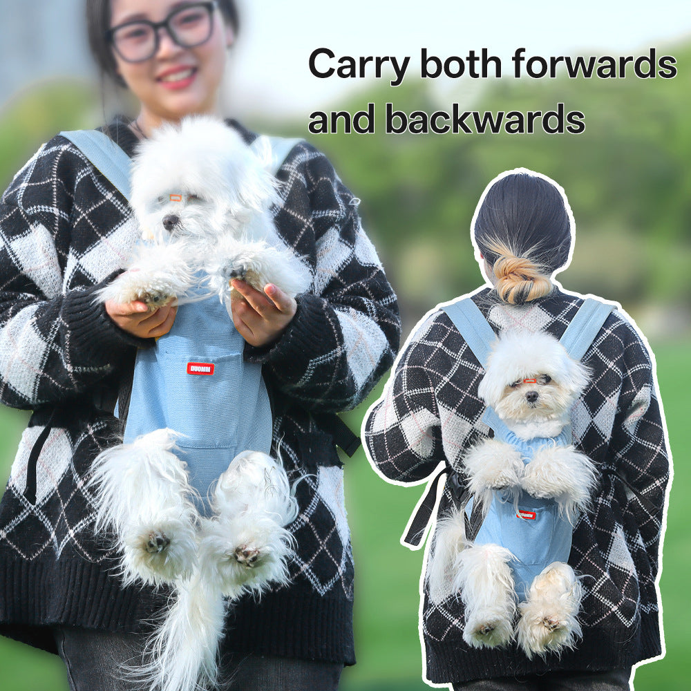 Portable pet outdoor bag, breathable cat bag with exposed pet backpack, comfortable dog backpack for outdoor activities, pet bag