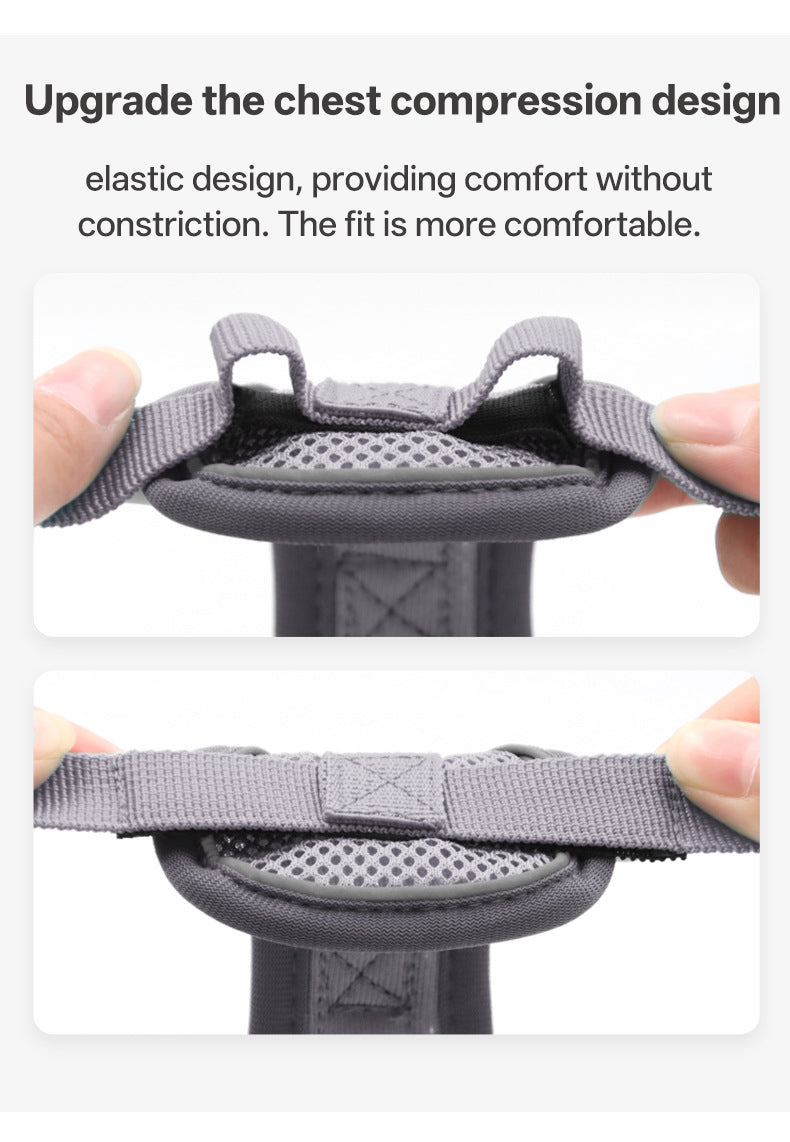 New cat leash vest style pet chest strap, reflective, breathable, anti slip, small dog walking, cat leash