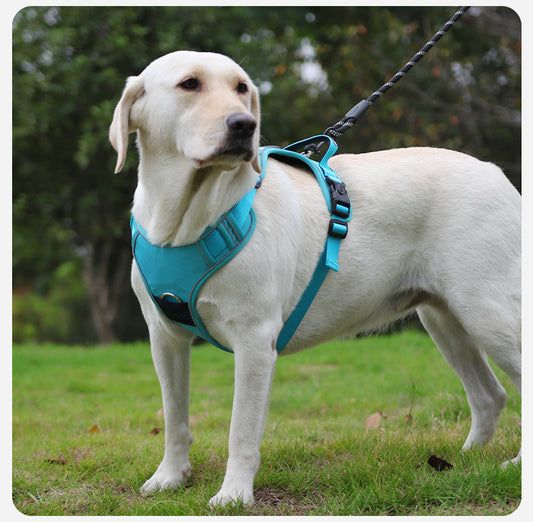 Buy one, get two free-Dog Chest and Back Outdoor Explosion proof Surge Prevention Break Free Dog Rope Big Dog Chest and Back Reflective Loss Prevention