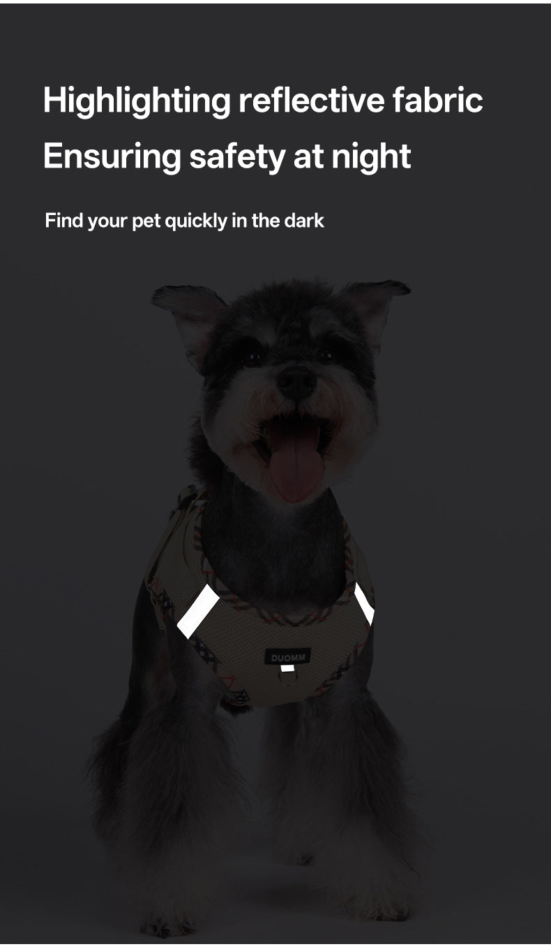 Dog leash chest and back, anti slip leash for dogs, comfortable and lightweight, universal outdoor walking leash for cats and dogs