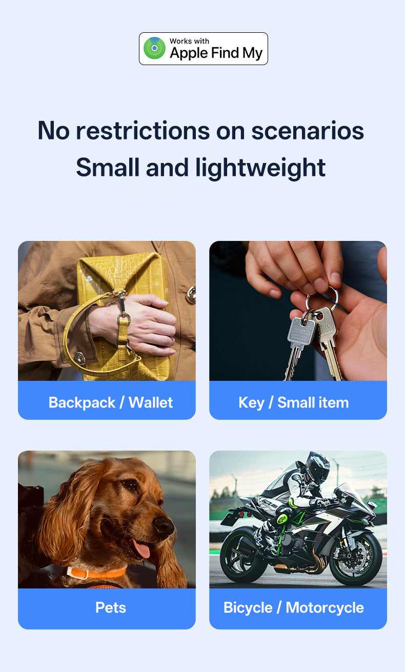 Global locator AirTag compatible with Apple FindMy children's pet Bluetooth anti loss device