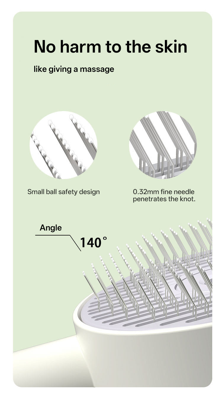 Pet spray comb cat dog comb steam comb one button self-cleaning hair removal massage cat dog comb