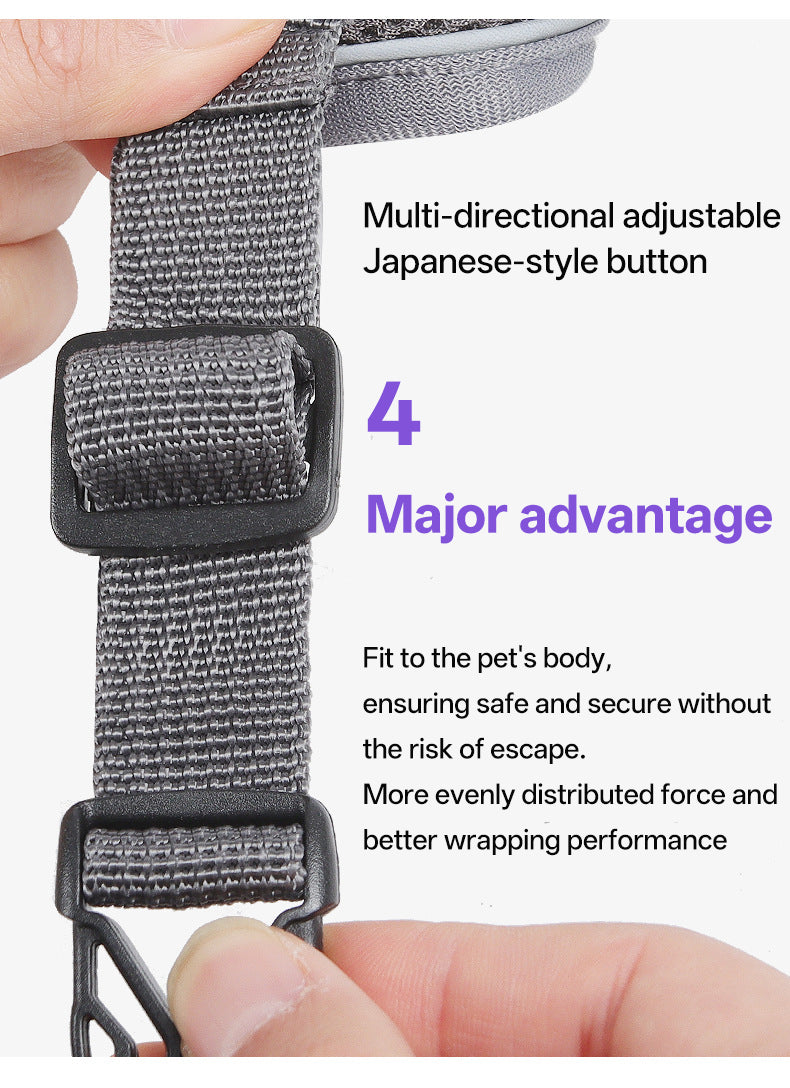 New cat leash vest style pet chest strap, reflective, breathable, anti slip, small dog walking, cat leash