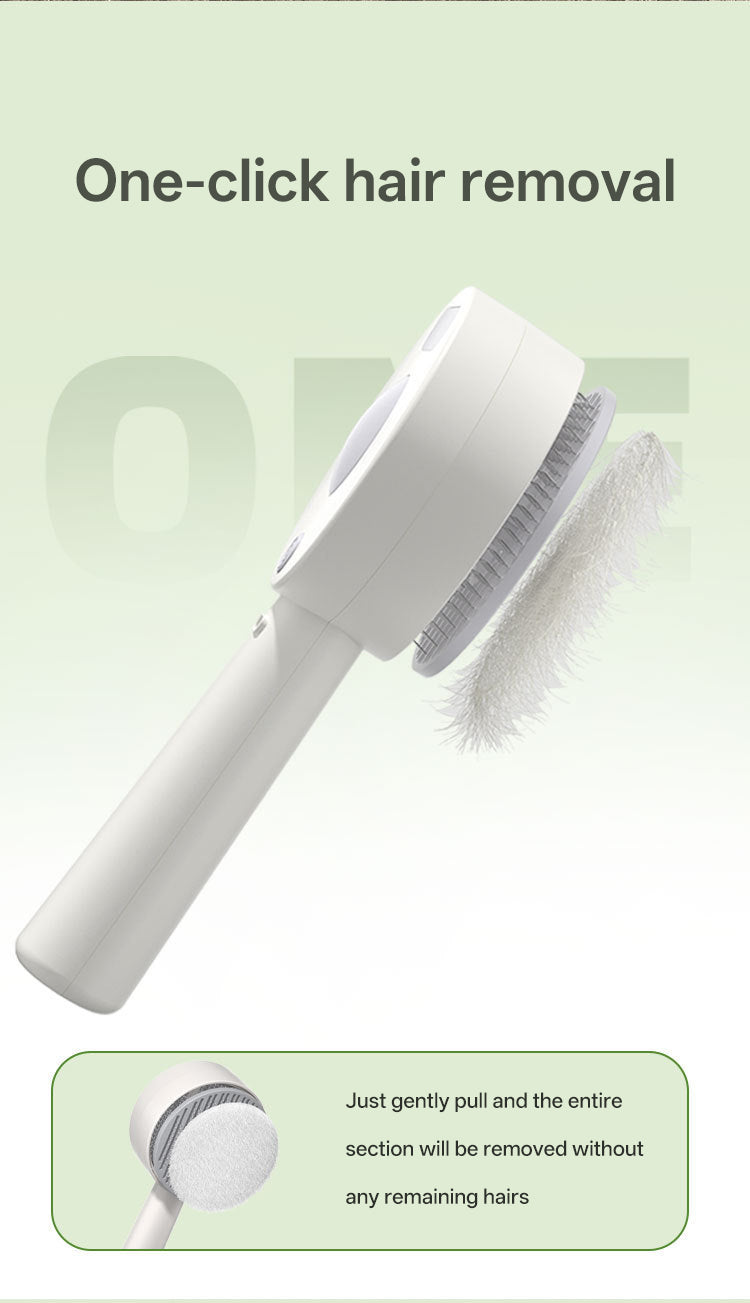 Pet spray comb cat dog comb steam comb one button self-cleaning hair removal massage cat dog comb