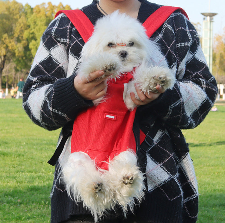 Portable pet outdoor bag, breathable cat bag with exposed pet backpack, comfortable dog backpack for outdoor activities, pet bag