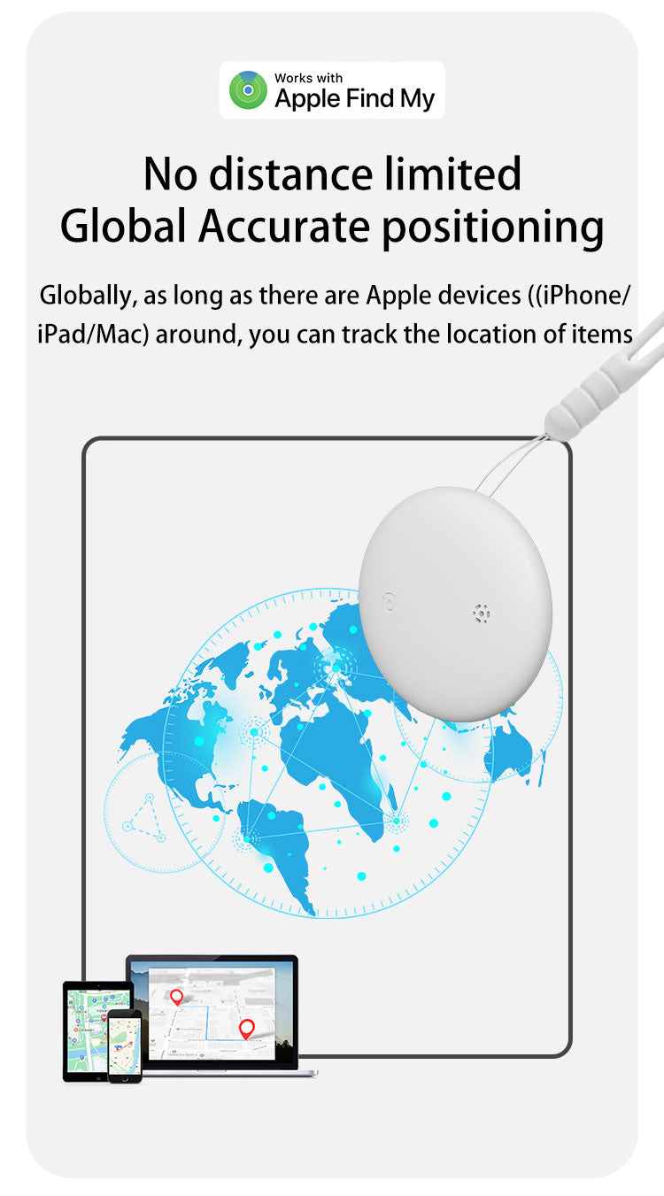 The same model as AirTag, suitable for finding anti-lost device iTag positioning tracker for the elderly, children, and pets to prevent them from getting lost