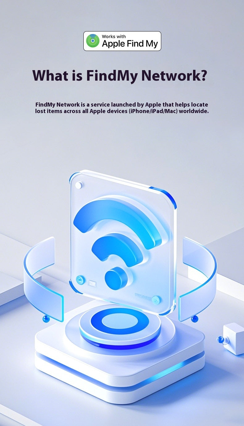 New Airtag Locator Compact Material Smooth Surface Pet Locator Elderly and Children Anti Loss Device