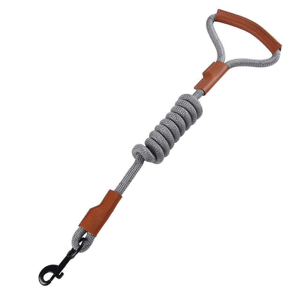 New dog leash imitation nylon reflective dog leash explosion-proof punch